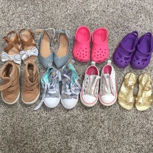 Lot of size 6-7 girls shoes